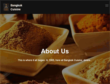 Tablet Screenshot of bangkokcuisine.net